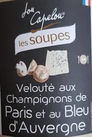 Velouté aux champignons de Paris et au bleu d'auvergne