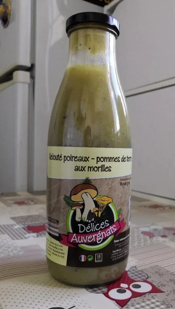 Velouté poireaux - pommes de terre aux morilles