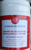 Graines de Grenade bio françaises en poudre