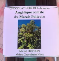 Chocolat noir 70% - Angélique confite du Marais Poitevin