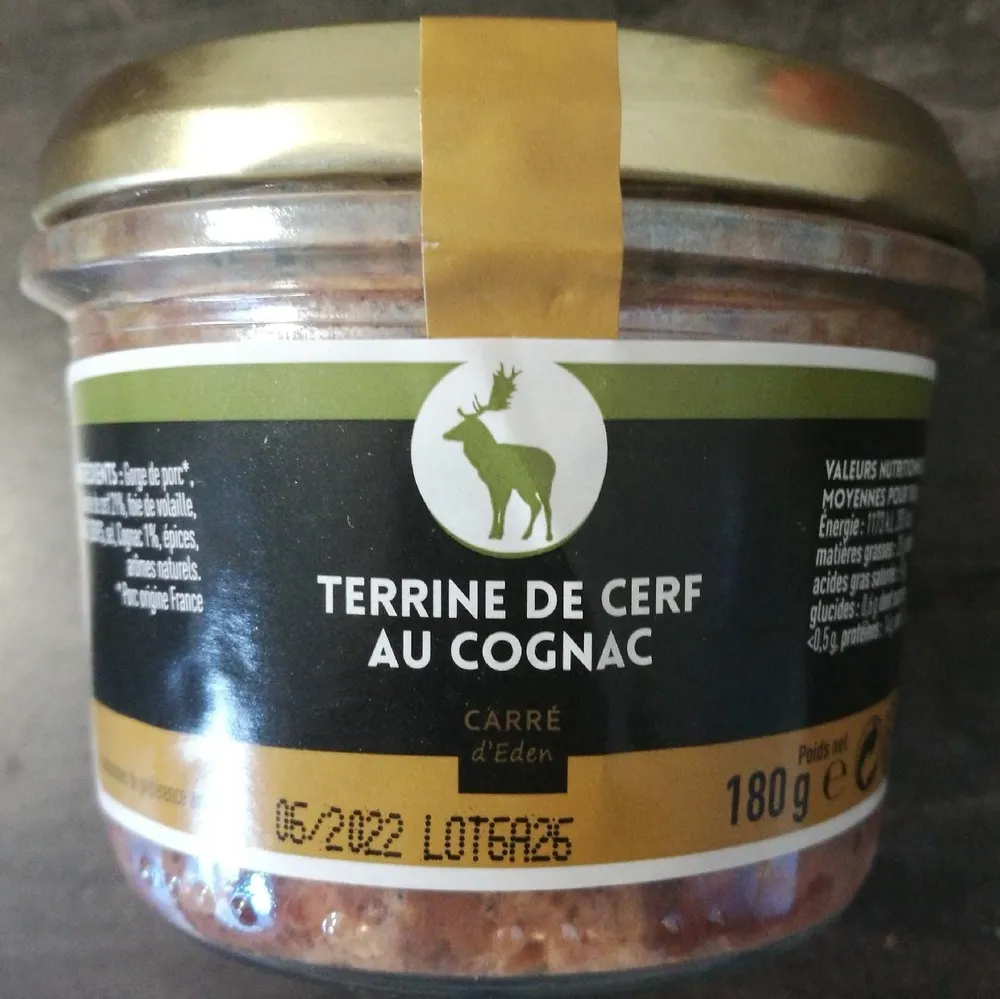 Terrine de cerf au cognac