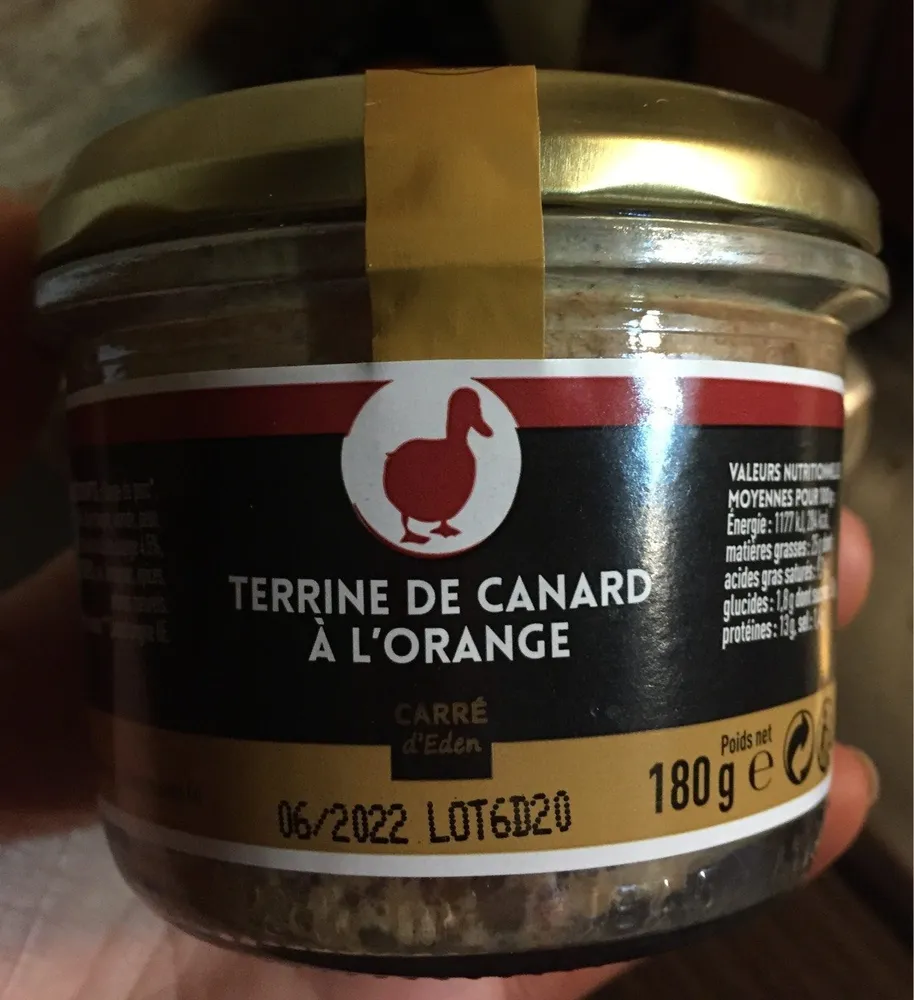 Terrine de canard à l'orange