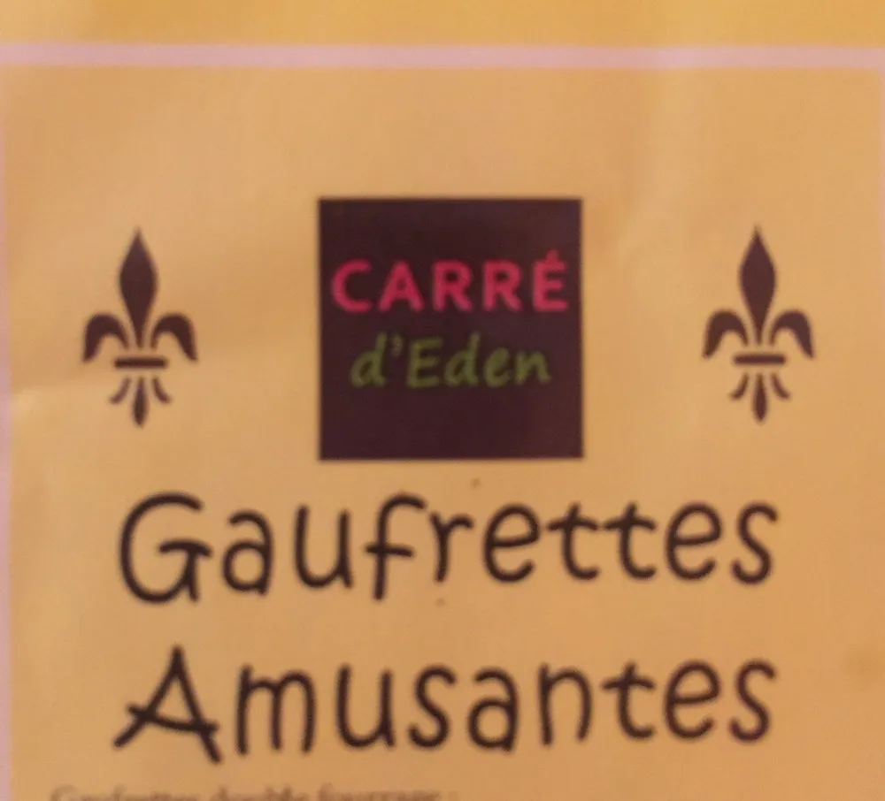 Gaufrettes amusantes parfum vanille