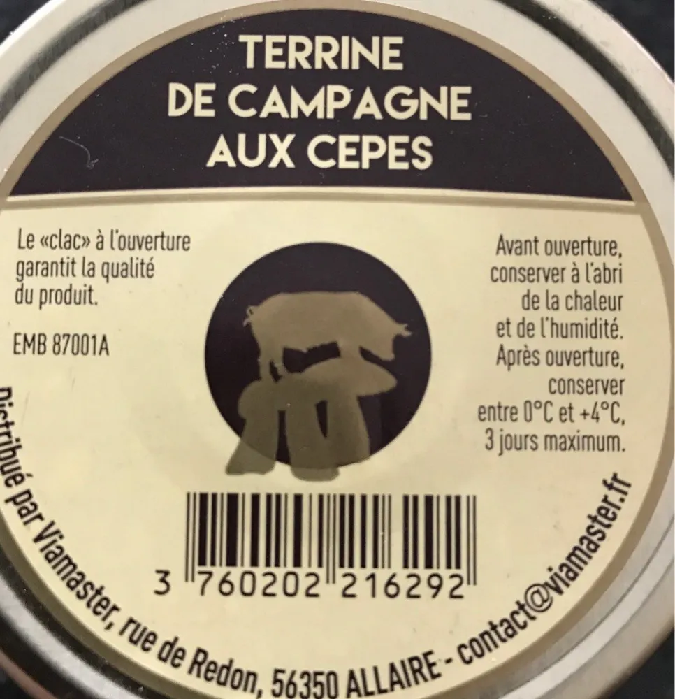 Terrine de Campagne aux Cèpes