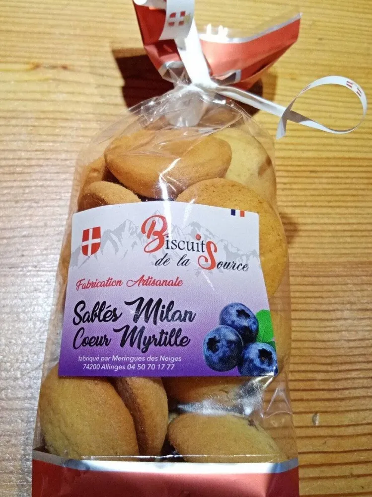 Sablés Milan Cœur Myrtille