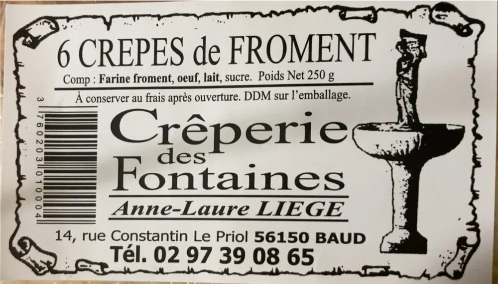 6 crêpes de froment