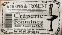 6 crêpes de froment