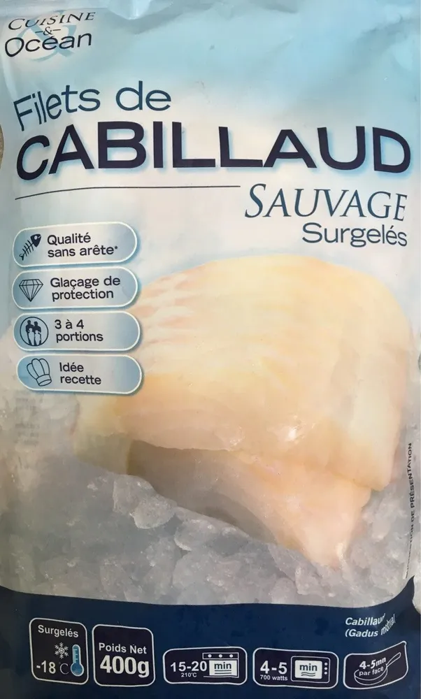 Filets de cabillaud sauvage