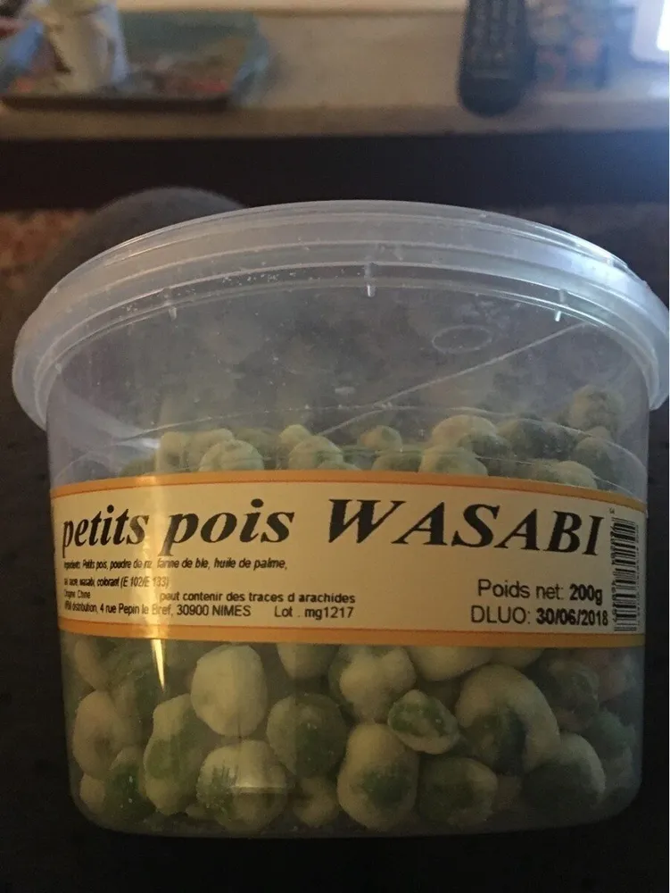 Petits pois au wasabi