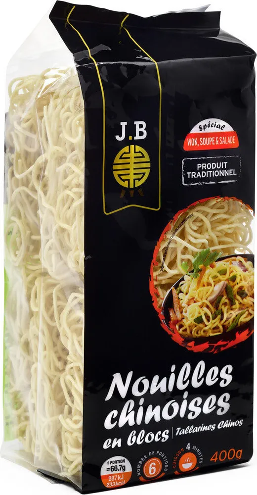Nouilles chinoises en blocs