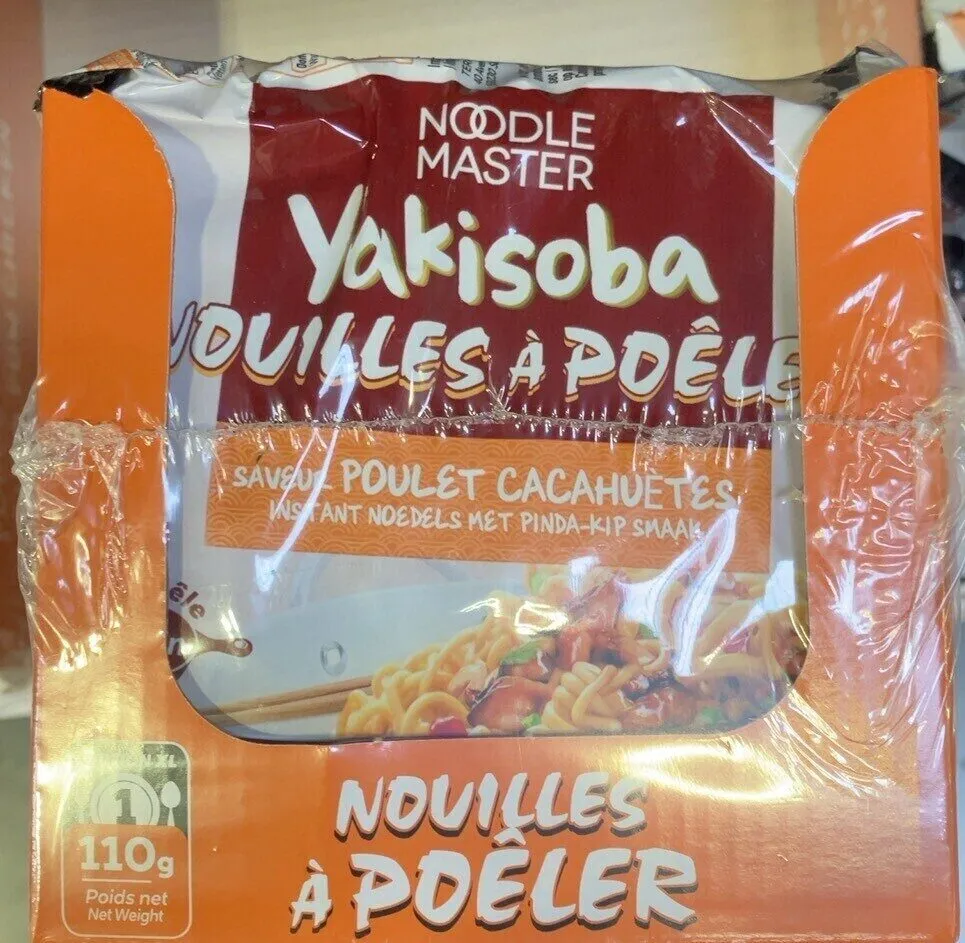 Yakisoba poulet cacahuetes