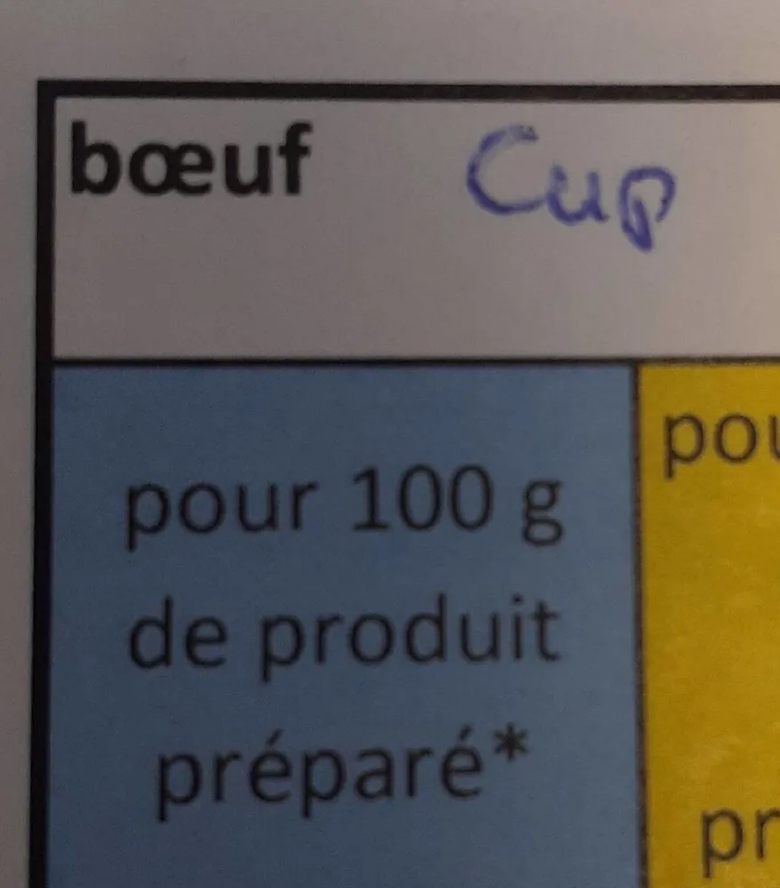 NI légumes sachet  65G
