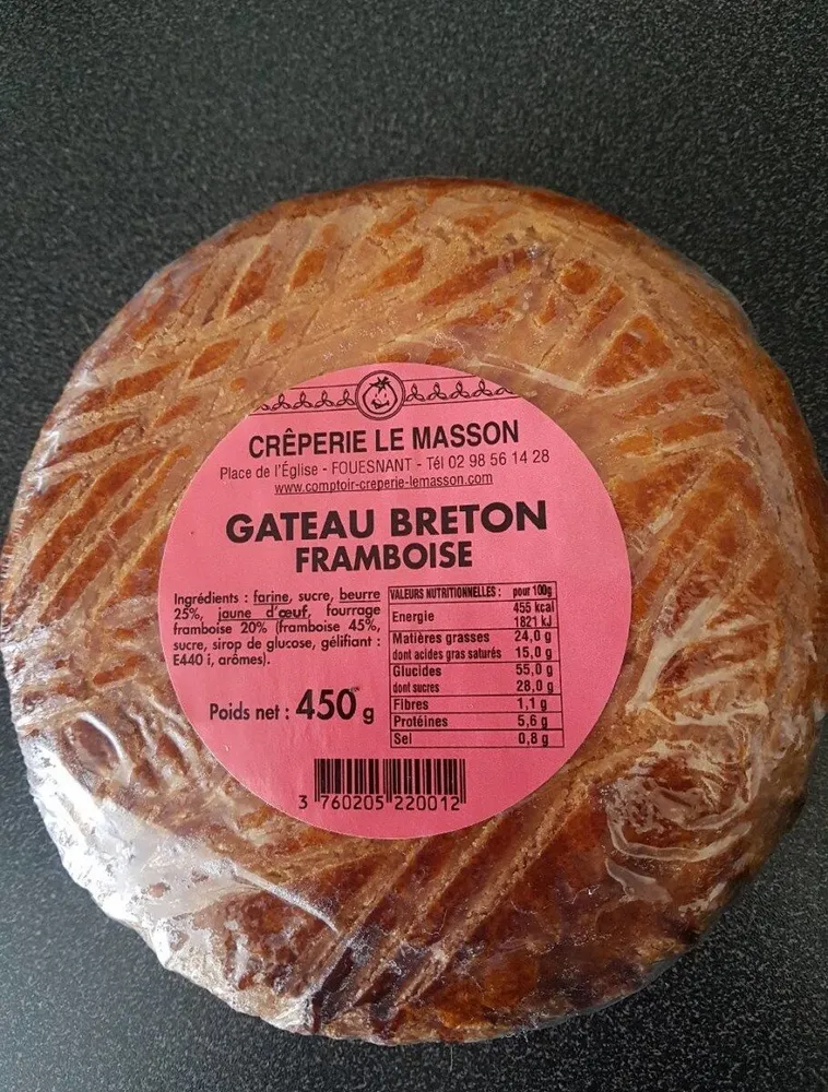 Gâteau Breton Framboise