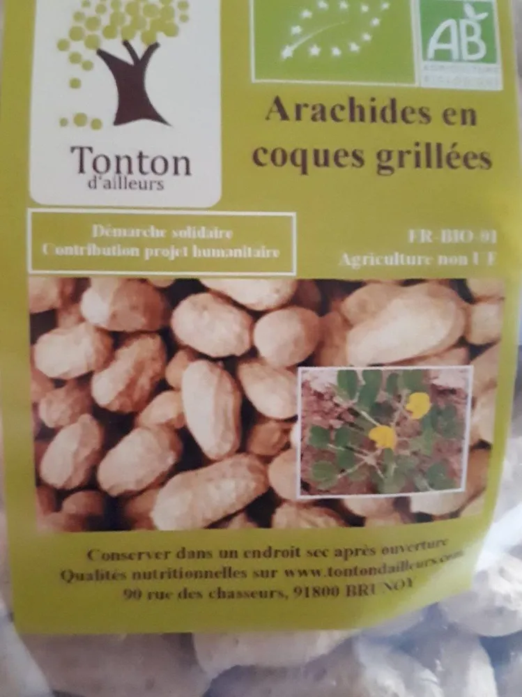 Arachides en coques grillées