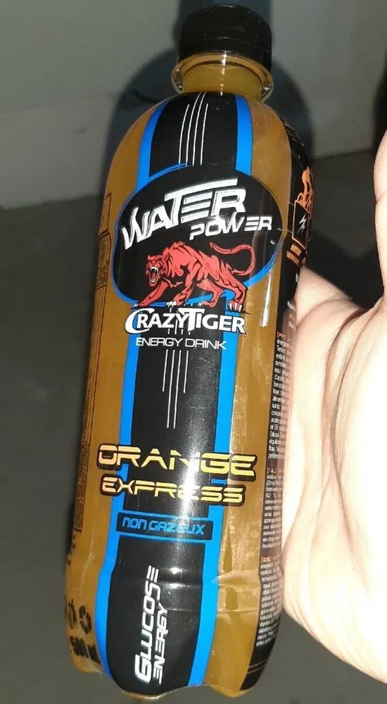 Crazy Tiger Water Drink Orange