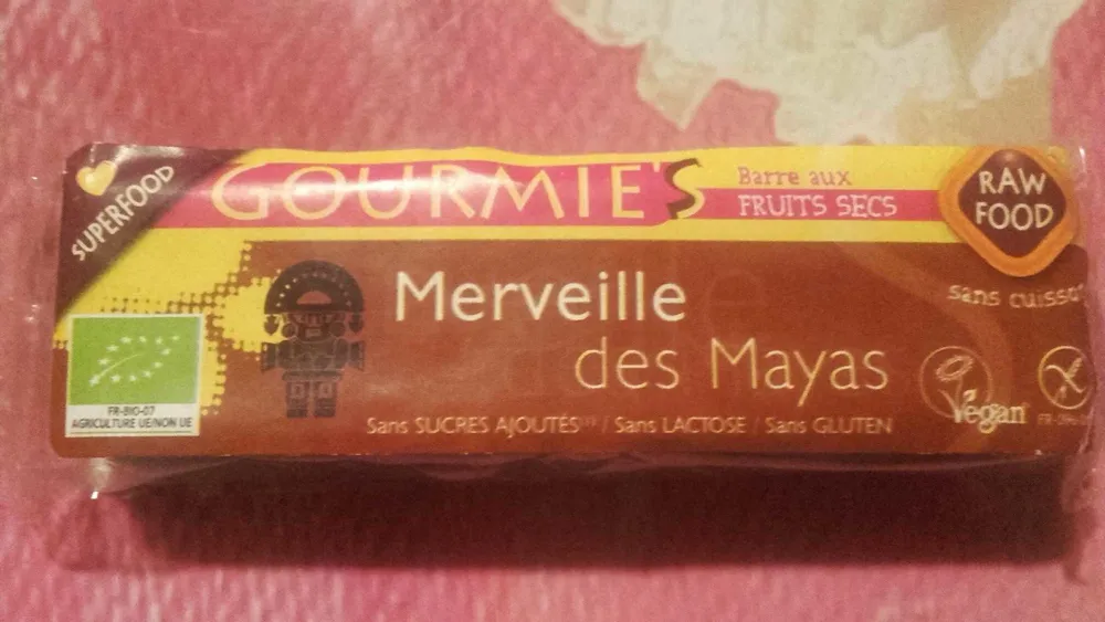 Barre Crue Merveille Des Mayas Bio