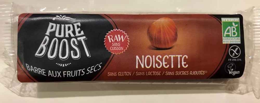 Barre aux fruits secs sans cuisson