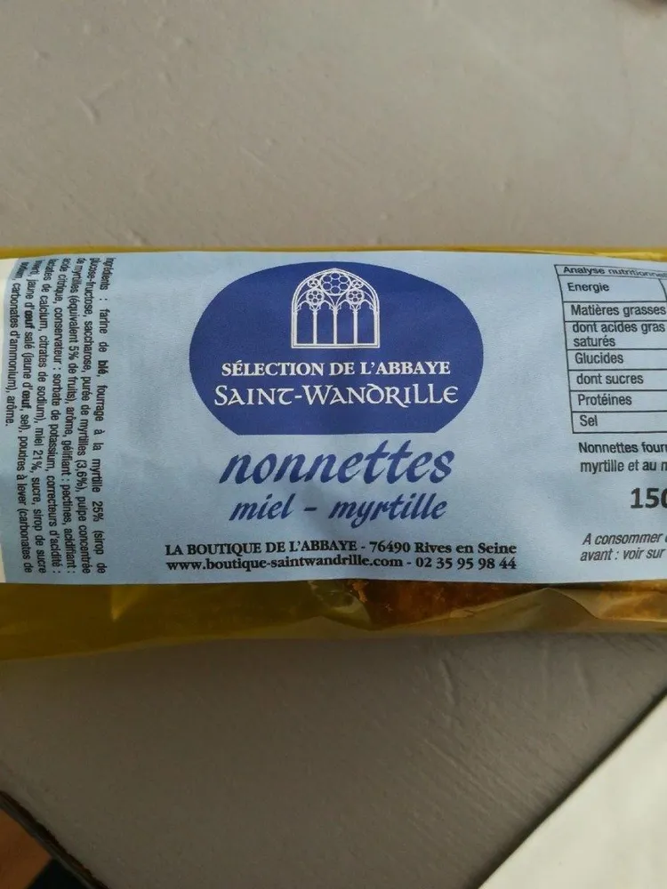Nonettes miel myrtille