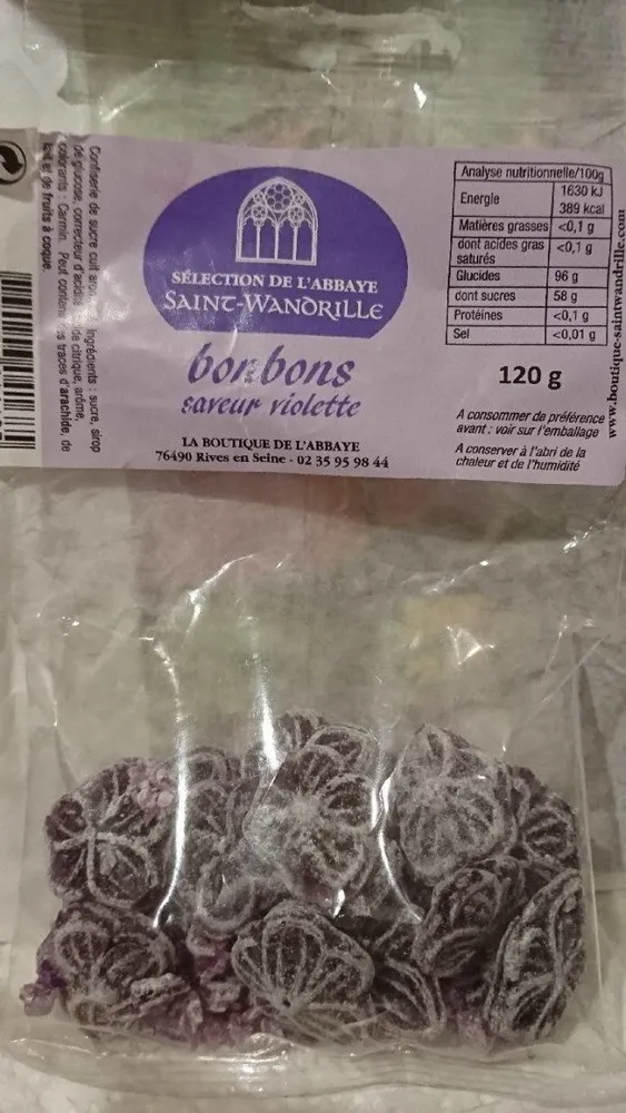 Bonbons saveur violette