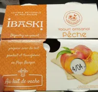 Yaourts artisanaux à la pulpe de pêche IBASKI