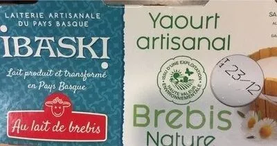 Ibaski, Yaourt au lait de brebis, le pack de 2x125 gr