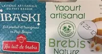 Ibaski, Yaourt au lait de brebis, le pack de 2x125 gr