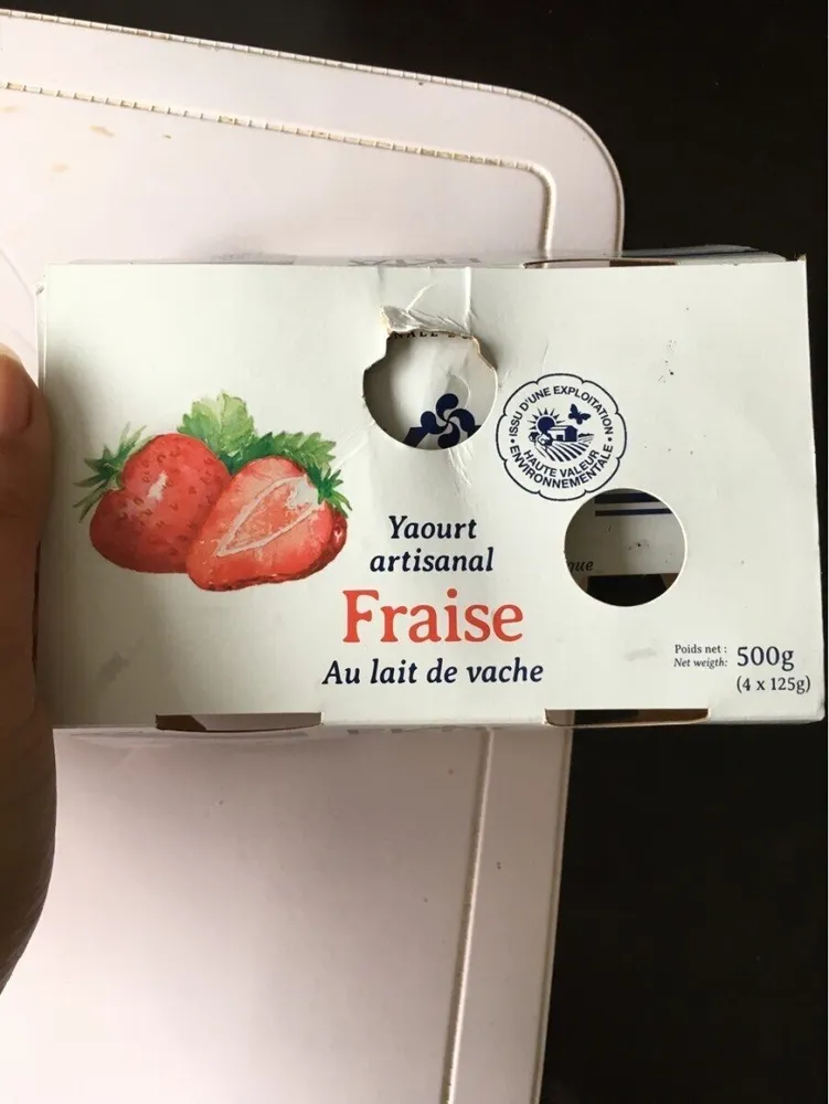 Yaourt artisanal Fraise