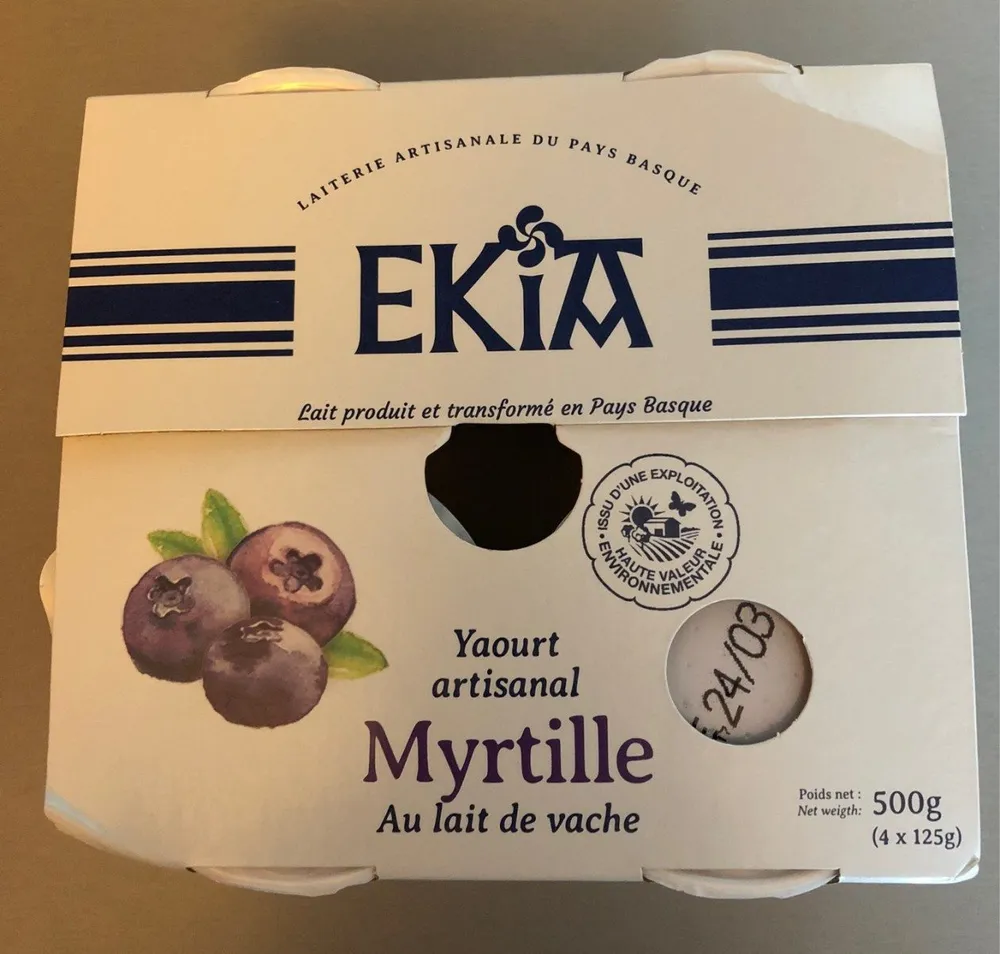 Yaourt Myrtille