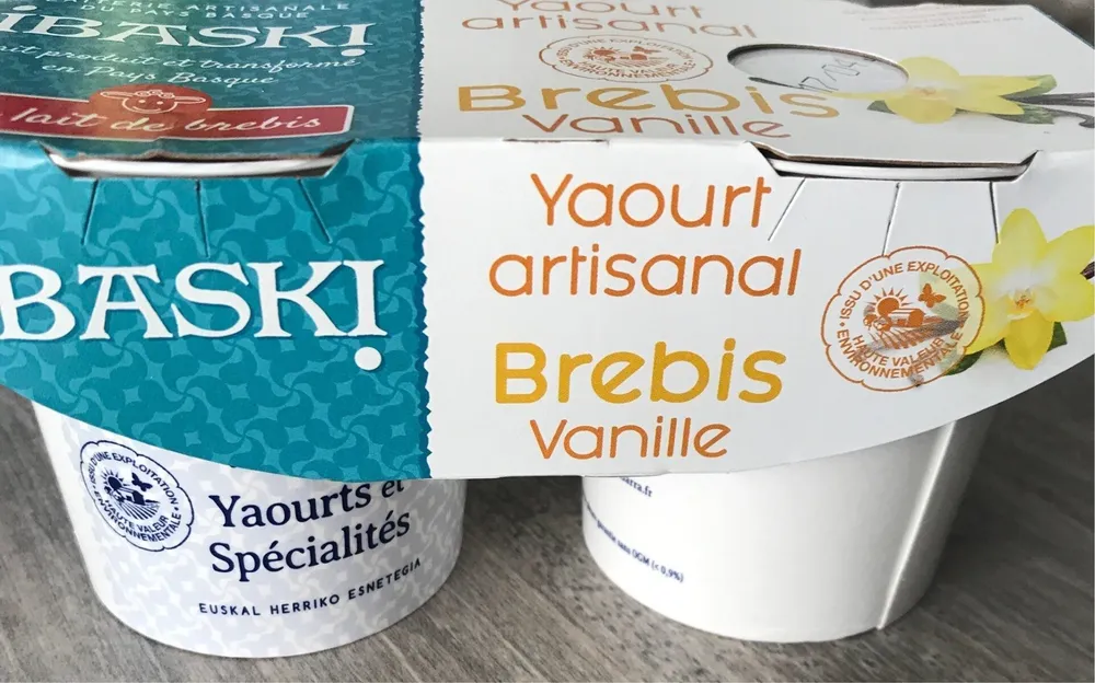 Yaourt artisanal brebis vanille