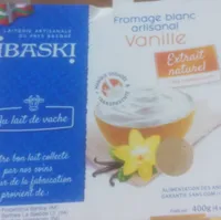 Fromage blanc artisanal vanille ibaski