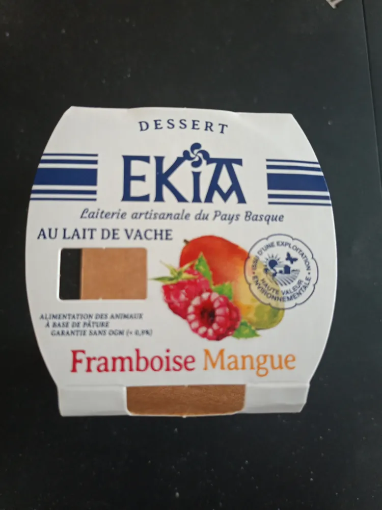 Les Douceurs framboise Mangue au Lait de Vache