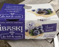 Yaourt artisanal brassé myrtille