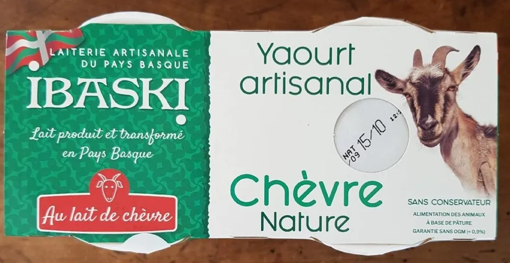 Yaourt artisanal chèvre nature