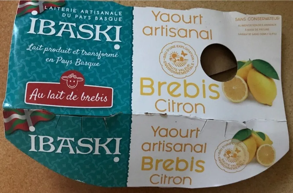 Yaourt Brebis au citron