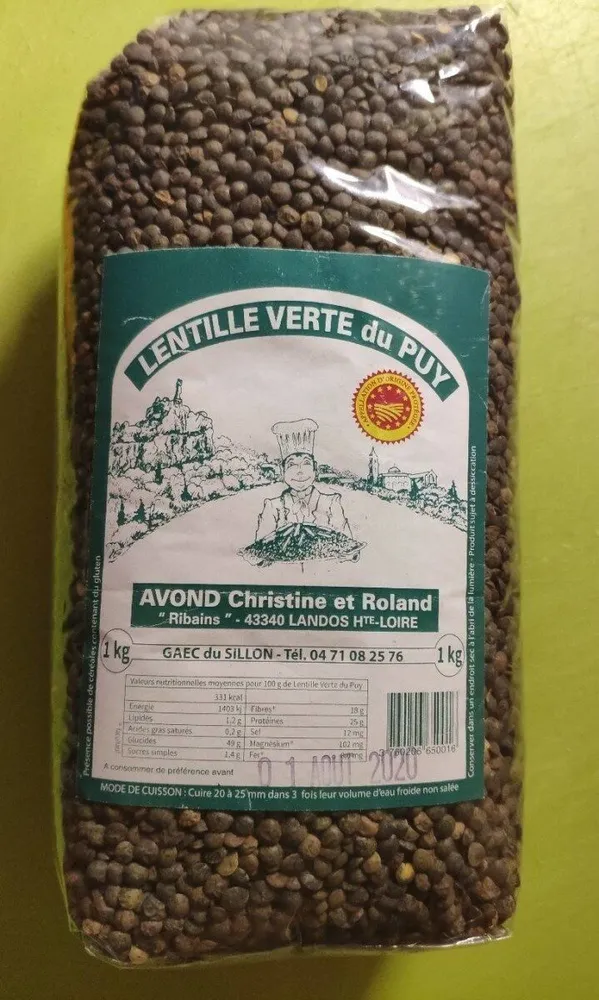 Lentille verte du Puy