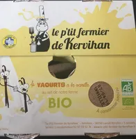 Yaourts à la vanille au lait de notre ferme