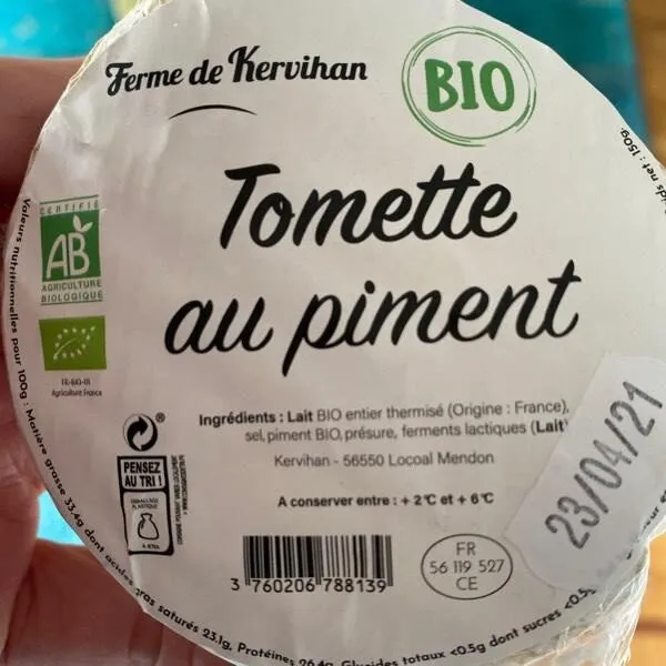 Tomette au piment