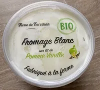 Fromage blanc sur lit de pomme vanille