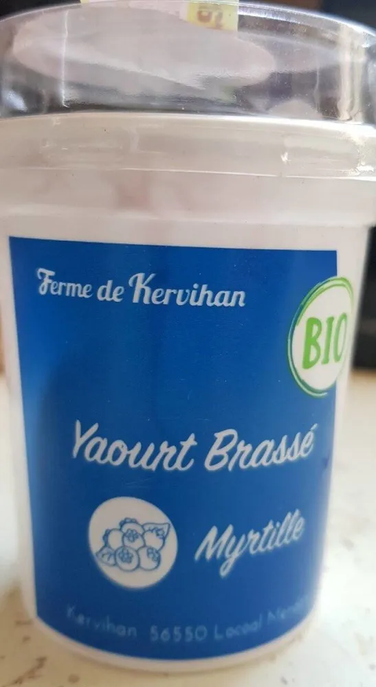 Yaourt brassé  myrtille