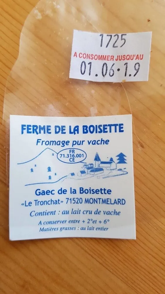 Fromage fermier au lait cru