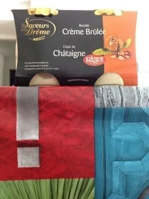 Crème brulée coeur chataigne