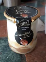 Crème dessert sur lit de confiture de lait