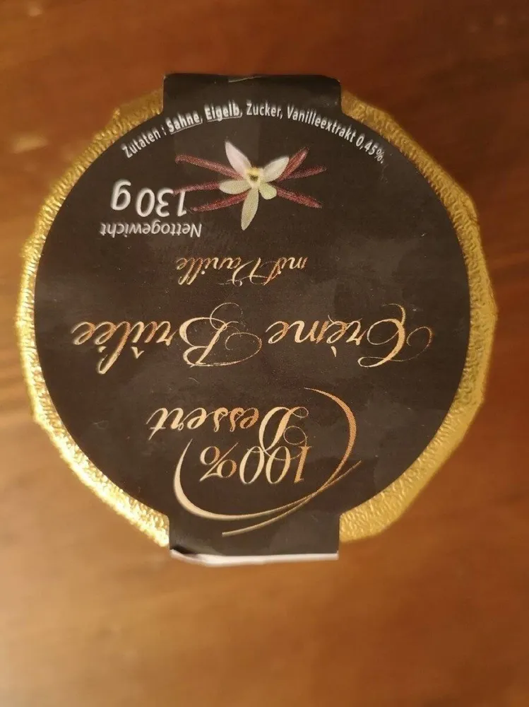 Crème brûlée vanille