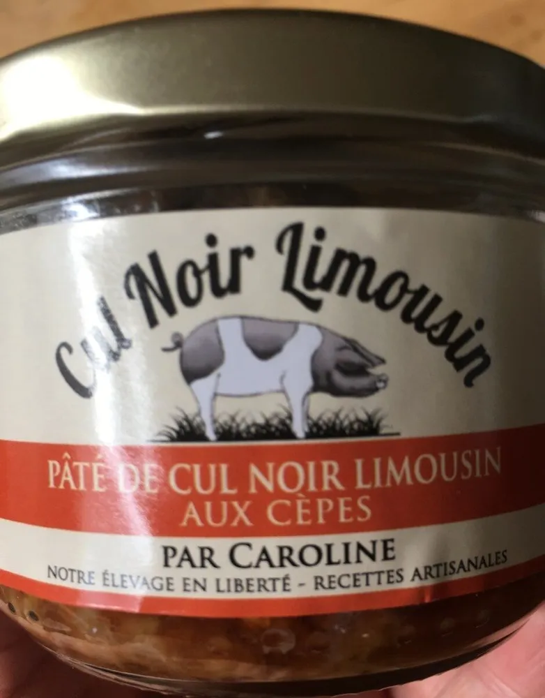 Pâté de cul noir Limousin aux cèpes