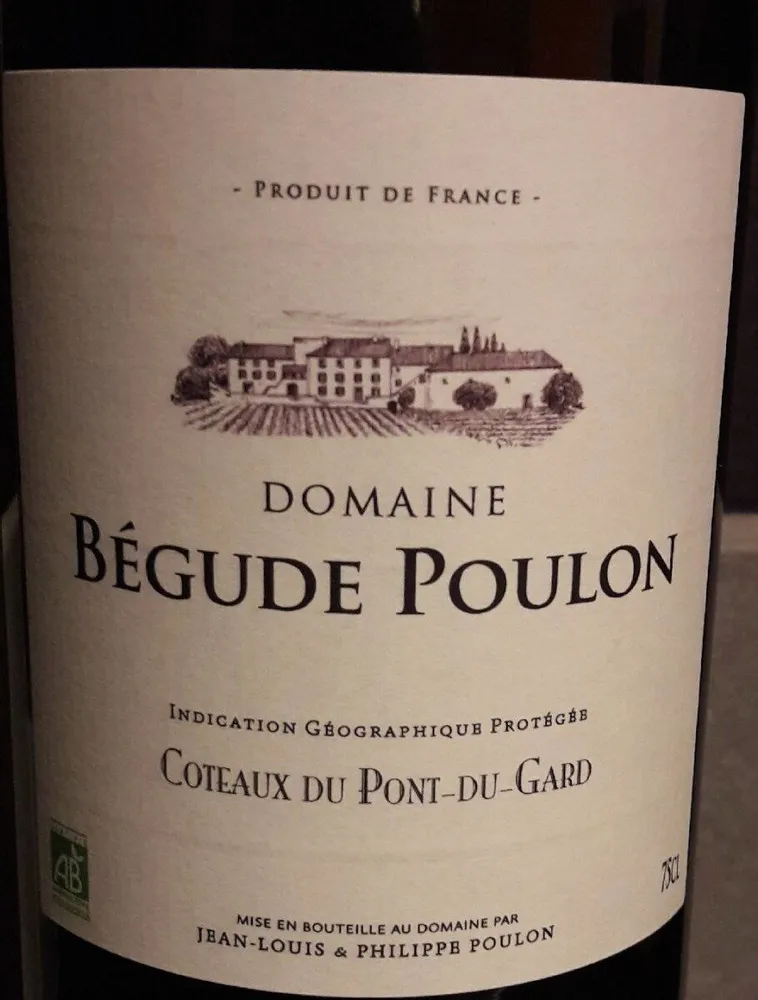 Rouge domaine Begude Poulon