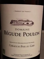 Rouge domaine Begude Poulon