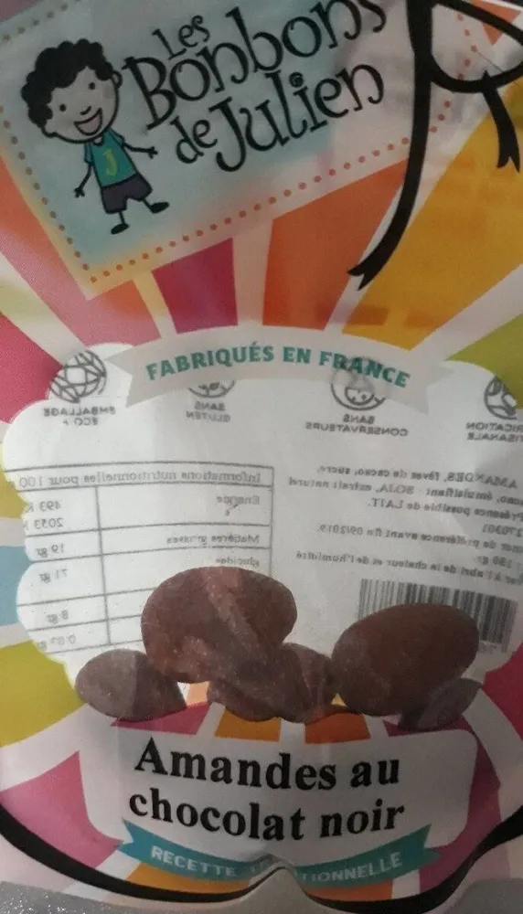 Amande au chocolat noir