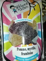 Pâtes de fruits pomme myrtilles framboise