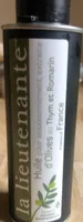 Huile olive au thym et romarin