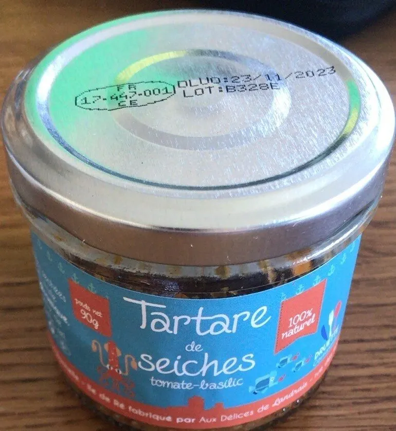Tartare de seiches tomate-basilic